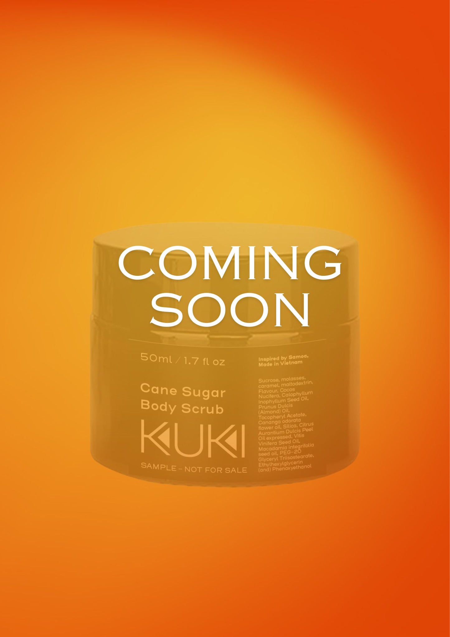 Cane Sugar Body Scrub - KUKI SAMOA